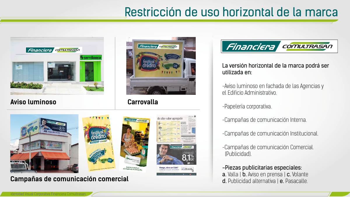 Restricción de uso horizontal