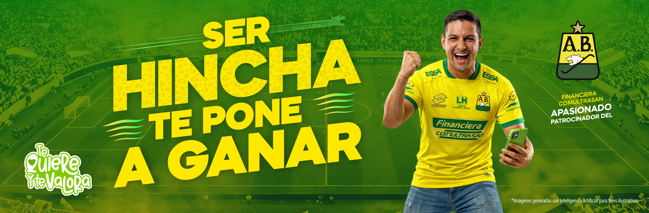 Banner Ser hincha te pone a ganar