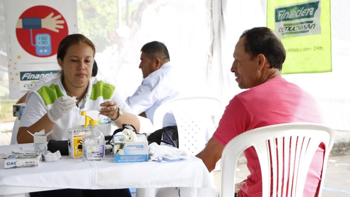 Brigada de salud en El Socorro