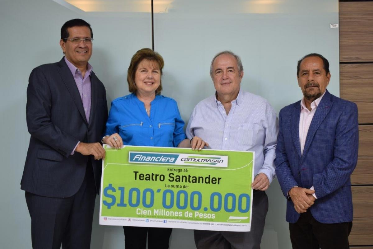 Donación al Teatro Santander